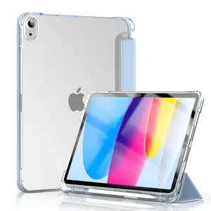 Apple iPad için temizle Shaker durumda 10th nesil Tablet kapakları ve kılıfları