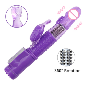 36 hız yapay penis vibratörler jöle kafa rotasyon tavşan vibratör - Product Image 2