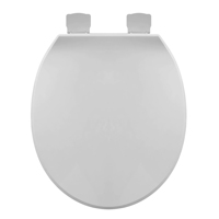 Siège de toilette moderne en PP de 17'' et 19'' aux normes américaines, personnalisable, avec fermeture douce, antibactérien et écologique pour salle de bain