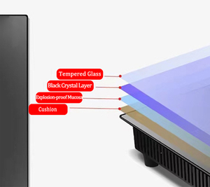 Đen Vitro gốm bề mặt nhẵn 4 đầu đốt inbuilt Bếp cảm ứng - Product Image 2