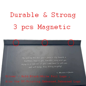 Fashionable Matt Black Rigid Boxes Manufacture Custom UV Embossed Logo Luxury <b>Clothes</b> Boutique Shopping Rigid Magnetic Gift Box - Product Image 4