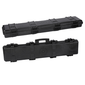 DFB0631 Black PP Plastic Made Heavy Duty Strong Rugged Tactical <b>Gear</b> <b>Box</b> Long Tools Camera Video Devices Safety Storage <b>Box</b> - Product Image 1