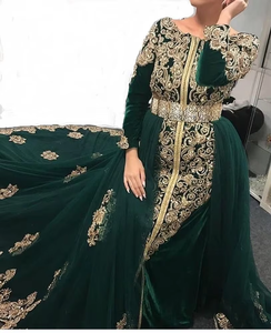 ATIYA LIBAS nupcial Lehenga Choli con camino largo pesado Zardozi bordado hasta el suelo vestido de novia de acetato para mujer - Product Image 3