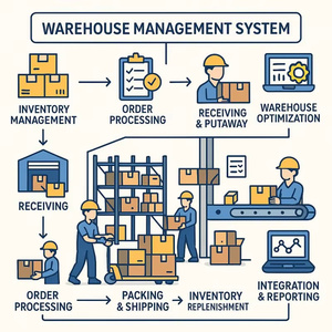 ระบบจัดการคลังสินค้า (WMS) ซอฟต์แวร์สำหรับธุรกิจโลจิสติกส์แบบรับส่งสินค้า รุ่นสำหรับองค์กร รองรับระบบปฏิบัติการ Windows - Product Image 3