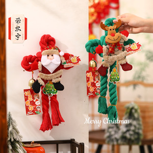 Décorations de Noël, ornements en forme de nœud swastika, petits pendentifs de Noël, décorations de porte pour personnes âgées, objets décoratifs pour - Product Image 4