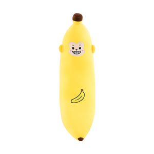 Almohada de Peluche de Plátano con Cara de Mono Abstracta, Larga, Divertida, Suave, para Dormir y Abrazar, Venta al por Mayor y al por Menor, Decoración de Habitaciones - Product Image 1