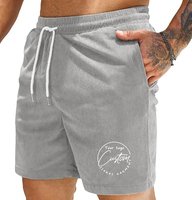 Shorts en velours côtelé pour homme de haute qualité, décontractés, avec taille élastique et cordon de serrage, légers, pour l'été et la plage