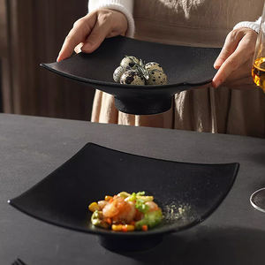 Plato de fruta <span class=keywords><strong>chino</strong></span> de pierna alta bandeja de pastel de té de cerámica mesa de centro postre bandeja de fruta plato de pastelería de Hotel - Product Image 1