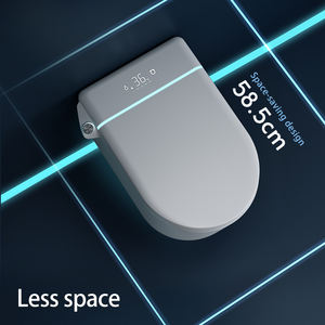 โถสุขภัณฑ์อัจฉริยะระบบไฟฟ้ากระแสตรง พร้อมถังเก็บน้ำแบบซ่อน ดีไซน์ติดผนังสีดำหรูหรา วัสดุเซรามิก ระบบ P-trap สำหรับห้องน้ำสมัยใหม่/โรงแรม/วิ<span class=keywords><strong>ล</strong></span><span class=keywords><strong>ล</strong></span>่า - Product Image 6