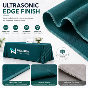 Cubierta de Mesa Publicitaria con Impresión por Sublimación Personalizada, Manteles para Ferias Comerciales, Impermeables, de Poliéster Elástico y Spandex - Product Image 6