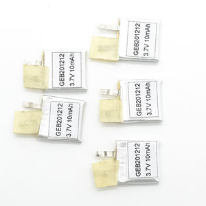 Kleine size li-polymeer oplaadbare batterij 201212 3.7v 10mah - Product Image 5