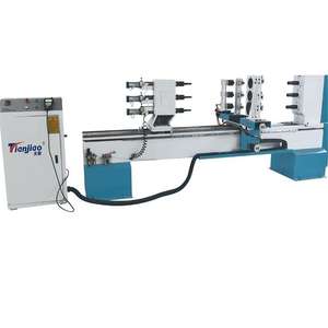 TJ-1512 Tian Jiao CNC tour à bois <span class=keywords><strong>Triple</strong></span> axes pour le travail du bois utilisé faire escalier poteau meubles jambes nouvel état moteur moteur noyau - Product Image 1