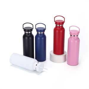 Bouteille d'eau isotherme Huashanqi élégante en acier inoxydable à large ouverture - Grande capacité, portable et prête pour la randonnée en extérieur - Product Image 4