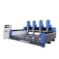 Machine de fraisage CNC industrielle Jinan Mosencnc à 4 axes, 5,5 kW, refroidissement par eau, pour le traitement de la pierre à haute efficacité