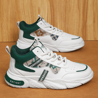 Las Nuevas Zapatillas Deportivas Casuales de Moda para Hombre con Cordones, Suela Gruesa, Transpirables, con Patrón Geométrico, Zapatos de Celebridad de Internet, Tallas 39-44