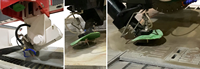 HUALONG Maschinen ESA Pegasus automatische 5-Achsen-CNC-Granitsteinsäge Jet Bridge Sawjet mit Säge und Wasserstrahl