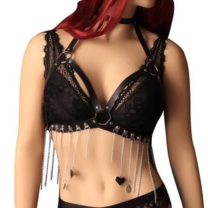 Lencería <span class=keywords><strong>Sexy</strong></span> personalizada para mujer, colgante <span class=keywords><strong>de</strong></span> borla <span class=keywords><strong>de</strong></span> corazón Punk, sujetador <span class=keywords><strong>de</strong></span> arnés <span class=keywords><strong>Sexy</strong></span> <span class=keywords><strong>de</strong></span> moda creativa <span class=keywords><strong>de</strong></span> <span class=keywords><strong>reina</strong></span> <span class=keywords><strong>de</strong></span> cuero atado al cuerpo - Product Image 6