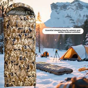 Легкий теплый моющийся спальный мешок для взрослых - Product Image 4