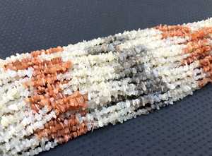 High Quality 16-Inch Long Strand Natural Multi Moonstone Smooth Uncut Chips Premium <b>Loose</b> <b>Beads</b> for Jewelry Bracelet Gemstone - Product Image 4