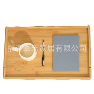 Étagère de rangement de chevet, support de projecteur sans perçage pour petit appartement, table flottante de chevet en bois massif à lattes, rangement de chevet - Product Image 5