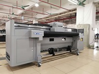 Imprimante à courroie en latex grand format H-EASY 1.8m pour impression en cuir PU Tyvek imprimante hybride écologique