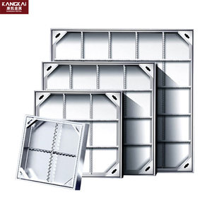 Couvercle de drainage carré en acier inoxydable moderne personnalisé, couvercle de manhole invisible, couvercle décoratif pour égouts extérieurs - Product Image 5