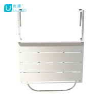 Uland Portable Table Pliante En Plein Air Nautisme Jardin Patio Garde-corps Suspendu Balcon Pliant Balcon Table Suspendue