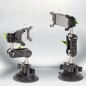 Nouveau Support de luxe en alliage d'aluminium pour Selfie Stick avec ventouse 360 Support de téléphone de voiture rotatif pour Support de téléphone portable de voiture - Product Image 1