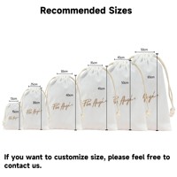 Sacs Cordon Coulissant en Toile Recyclée Taille Personnalisée Écologiques en Coton pour Chaussures et Vêtements, Sacs Cache-Poussière en Toile avec Logo