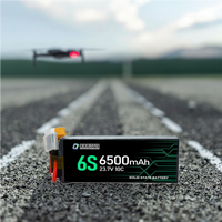 Batterie de drone Li-Ion à semi-conducteurs à haut taux de décharge Qiqi 6500mAh 5500mAh batteries Li-Ion rechargeables