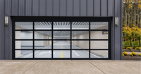 Barrière d'inondation HNT porte de Garage pliante horizontale transparente en verre isolé porte de Garage sectionnelle en acier galvanisé