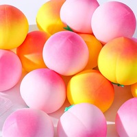 Jouet Squishy Miniature Personnalisé en Forme de Fruit, Balle Anti-Stress en TPR Fraise Pomme, Jouet à Presser pour Enfants, Cadeaux