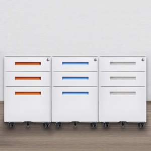 Armoire à dossiers mobile en acier mince pour bureau, table de chevet, table de bureau, piédestal mobile en métal, armoire à dossiers mobile - Product Image 2