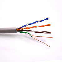 Cable LAN de red Cat5e 1000ft 305m Metro Cat6 UTP FTP STP 4pr 23AWG RJ45 conector Cable de conexión 0,38mm CCA Cat5 4 pares
