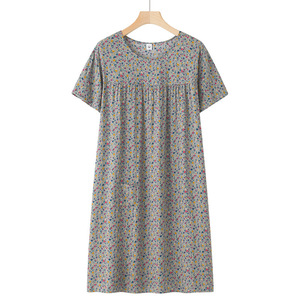 <span class=keywords><strong>ชุด</strong></span><span class=keywords><strong>นอน</strong></span>ผ้าฝ้ายผสมไหมสำหรับผู้<span class=keywords><strong>หญิง</strong></span>วัยกลางคนและ<span class=keywords><strong>ผู้</strong></span><span class=keywords><strong>สูงอายุ</strong></span> แขนสั้น ทรงหลวม สไตล์ฤดูร้อน สำหรับคุณแม่ ผ้าฝ้ายเทียม - Product Image 3