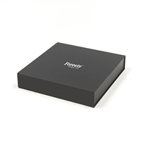 Boîte de papier pliable de luxe personnalisée en noir mat boîte cadeau magnétique pliable avec couvercle magnétique