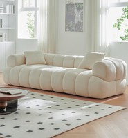Chaise longue moderne en tissu et mousse compressée pour appartement, atelier, salon, hôtel, usage domestique, mobilier de maison