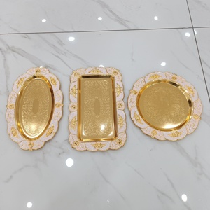 <span class=keywords><strong>Petite</strong></span> assiette à collation <span class=keywords><strong>en</strong></span> <span class=keywords><strong>fer</strong></span> de style classique pour le thé de l'après-midi et le rangement de bijoux, porte-gobelet isolant et plateau à vin pour les fêtes - Product Image 6