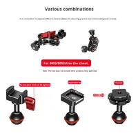 Adaptador de cabeza de bola de 20mm, abrazadera NATO, montaje de zapata fría para cámara DSLR, jaula, Monitor, soporte de luz, soporte de teléfono, estabilizadores de productos