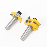 Fraise à rainurer réglable en carbure de tungstène de 8 mm, 1/4 pouce et 6 mm, avec queue ronde de 47 mm de largeur, pour rainures et languettes