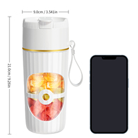 Produits phares : extracteur de jus de fruits et d'orange électrique, mini mixeur portable rechargeable par USB avec 6 lames en acier inoxydable