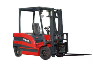 Chariot élévateur électrique GPD-30, batterie au plomb-acide, capacité de 3 tonnes, mât à trois étages, pneus pneumatiques, commande assise pour la fabrication - Product Image 2
