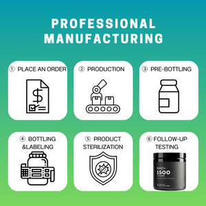 Capsules liposomales NAD+ en marque privée OEM, 500 mg de NAD+ pur, complément alimentaire pour la santé du cerveau, fonction de l'âge, utilisation pour adultes, 60/90/120 - Product Image 6