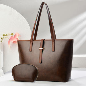 <span class=keywords><strong>2025</strong></span>时尚PU皮革手提袋简约设计复古风格通勤包带钱包女式批发 - Product Image 4