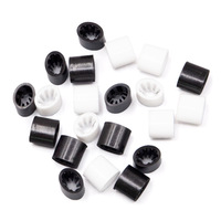 Vente chaude Fermoirs noirs en plastique à dégagement rapide avec trou de 3 mm 4 mm pour collier bracelet bijoux fabrication de cordes