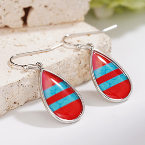 Boucles d'oreilles en forme de goutte d'eau pour femmes, style vintage, accessoires pour les oreilles à porter au quotidien - Product Image 3