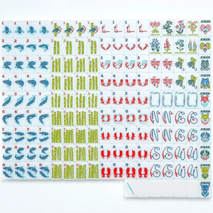 ไพ่นกกระจอกท้องฟ้าขนาดใหญ่กระเบื้องอะคริลิคที่กำหนดเองกลีบดอกไม้กระเบื้องไพ่นกกระจอกสีชมพูสร้างสรรค์เกมไพ่นกกระจอกอะคริลิคสมัยใหม่สำหรับห้องนั่งเล่น - Product Image 1