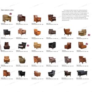 Retro Brauner Lederbezogener Moderner Industrieller Stuhl mit Metallbeinen Komfortabler Freizeitstuhl für Wohnzimmer Hotel OEM-Lieferant - Product Image 5