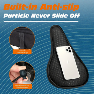 Coussin de siège de vélo, housse de <span class=keywords><strong>selle</strong></span> de vélo rembourrée confortable en <span class=keywords><strong>gel</strong></span>, extra douce pour hommes et femmes, siège d'exercice de vélo de montagne et de route - Product Image 3