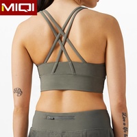 MIQI vente en gros soutiens-gorge de sport vierges pour femmes soutien-gorge de sport croisé grande taille 3xl pour femmes